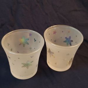 2 PartyLight Snowy Nights Votive Holder